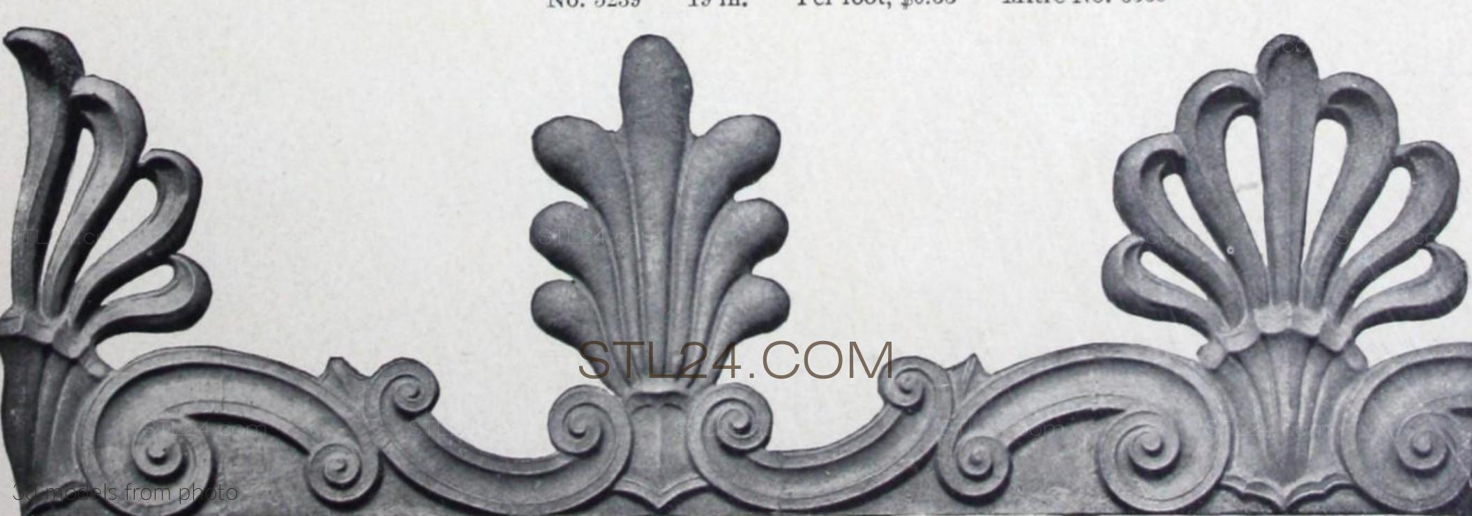Фризы (FRIESE_1533 -  | 3D model 3DSMAX / OBJ / STL) 3D модель для ЧПУ станка